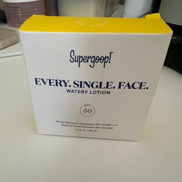 [Brand New] Supergoop Watery Face Sunscreen 50 SPF - Picture 1 of 2